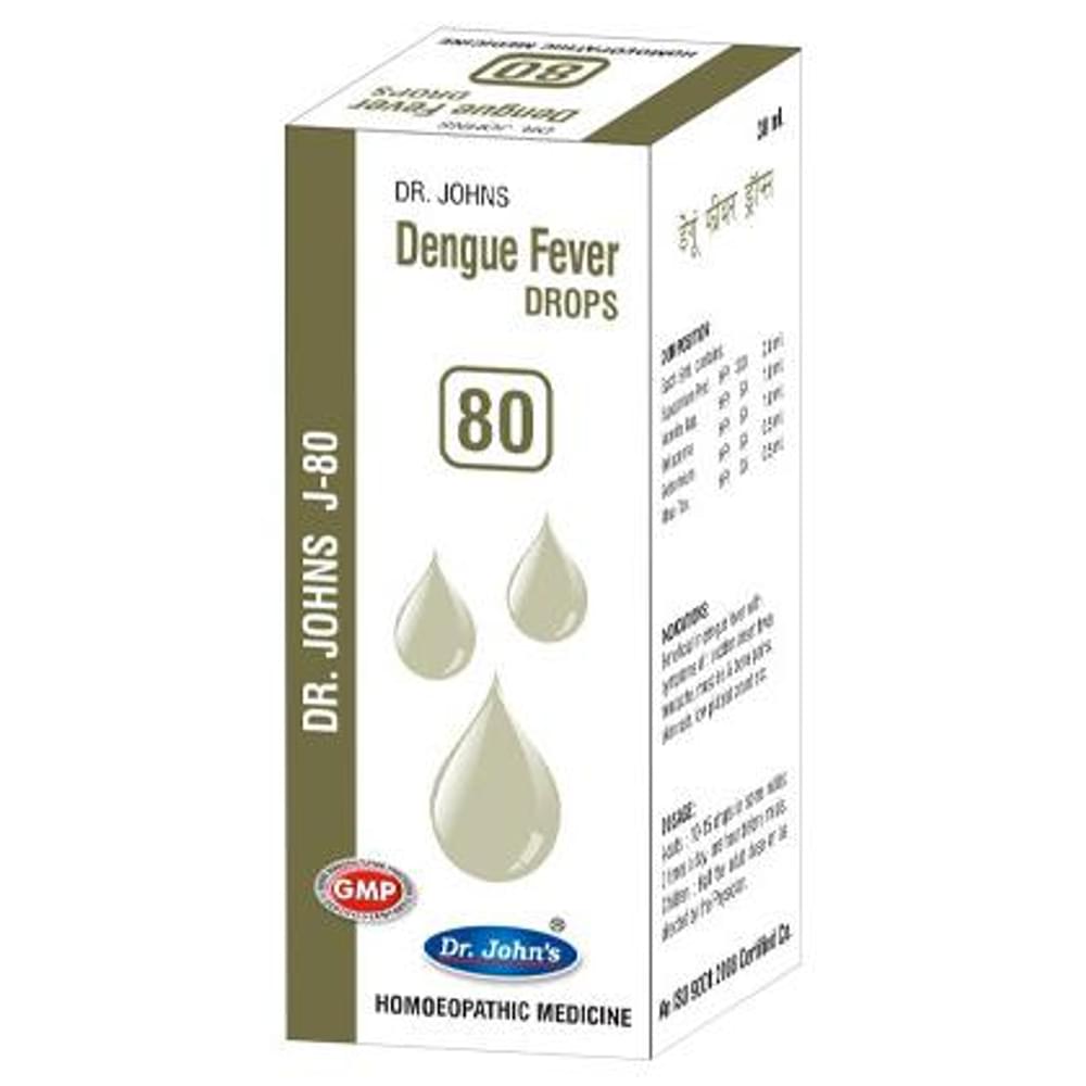 Dr. Johns J-80 Dengue Fever Drop bottle of 30 ml Drop Dr. Johns J-80 Dengue Fever Drop bottle of 30 ml Drop