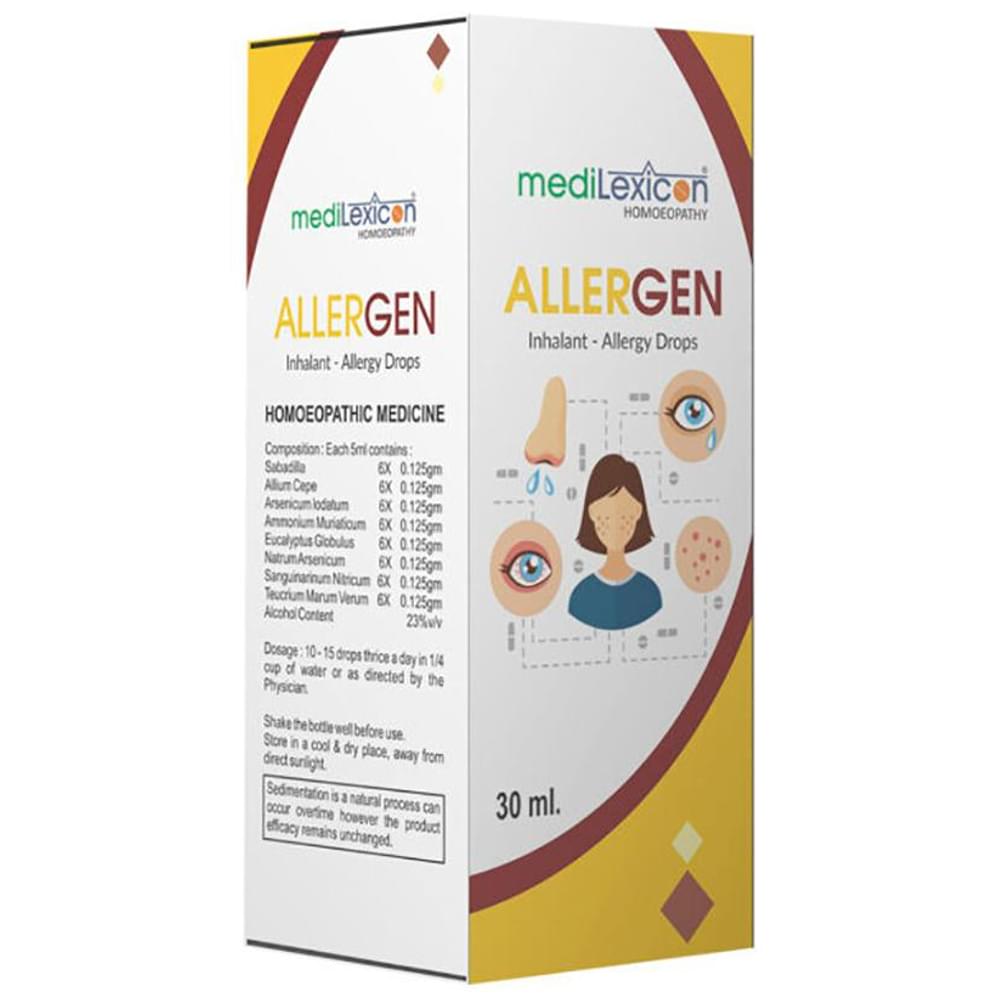 Medilexicon Allergen Drop bottle of 30 ml Drop