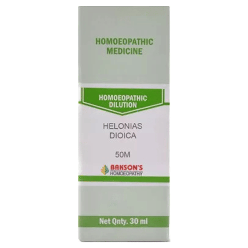 Bakson's Homeopathy Helonias Dioica Dilution 50M bottle of 30 ml Dilution