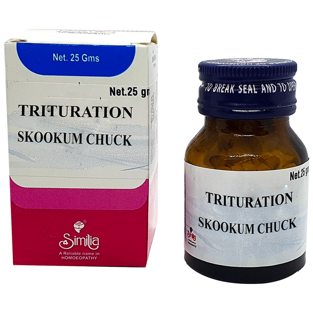 Similia Skookum Chuck Trituration Tablet 6X bottle of 25 gm Trituration Tablet Similia Skookum Chuck Trituration Tablet 6X bottle of 25 gm Trituration Tablet