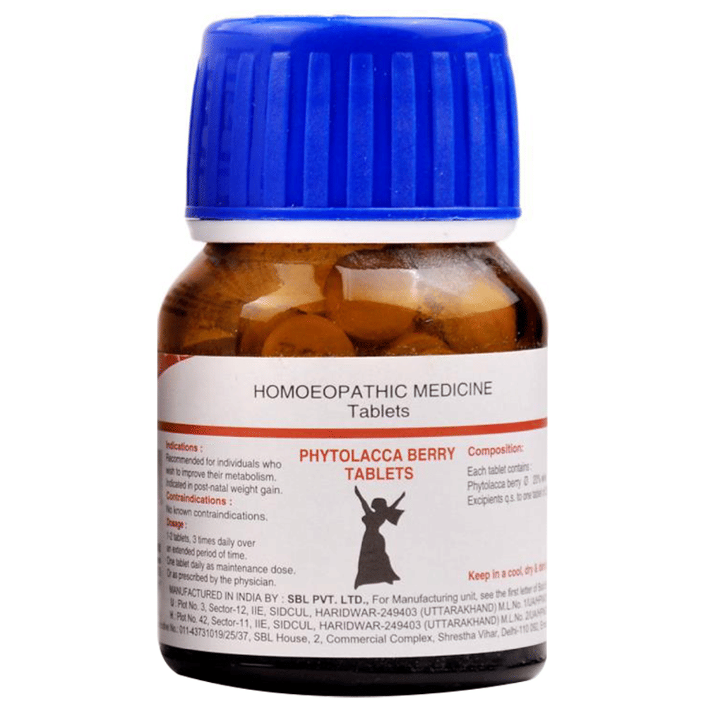 SBL Phytolacca Berry Tablet bottle of 25 gm Tablet