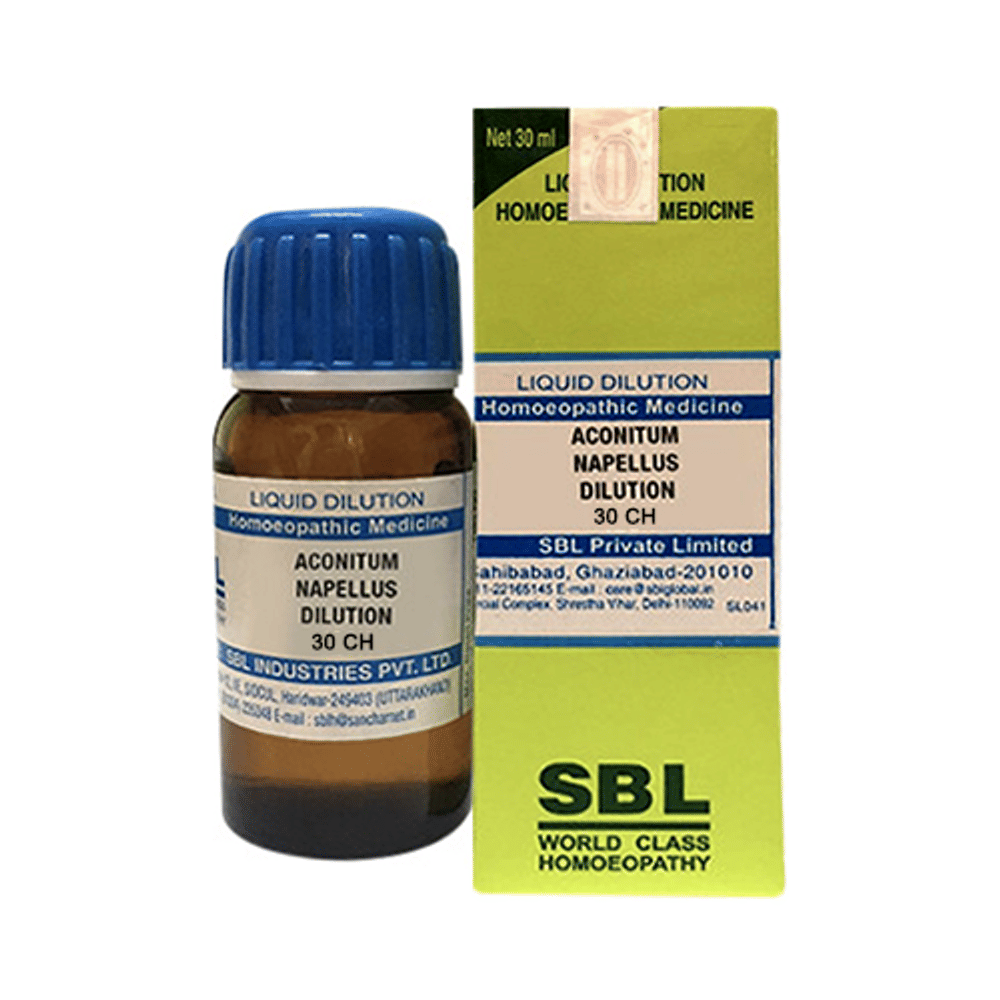 Combo Pack of SBL Bryonia Alba Dilution 30 CH & SBL Aconitum Napellus Dilution 30 CH (30ml Each) combo pack of 2 bottles Combo Pack of SBL Bryonia Alba Dilution 30 CH & SBL Aconitum Napellus Dilution 30 CH (30ml Each) combo pack of 2 bottles