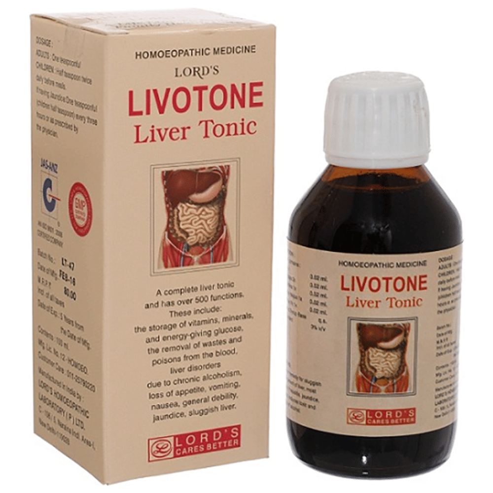 Lord's Livotone Liver Tonic bottle of 100 ml Tonic Lord's Livotone Liver Tonic bottle of 100 ml Tonic