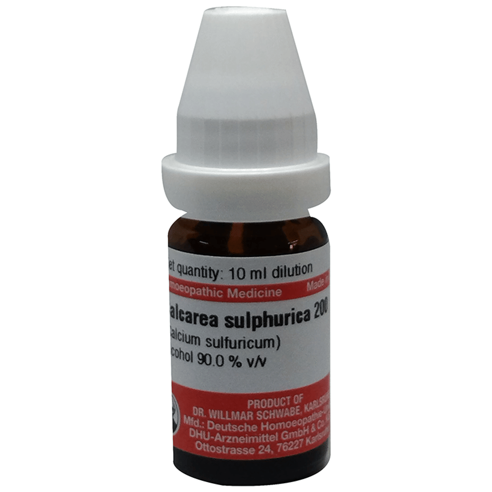 Dr Willmar Schwabe Germany Calcarea Sulphurica Dilution 200 bottle of 10 ml Dilution