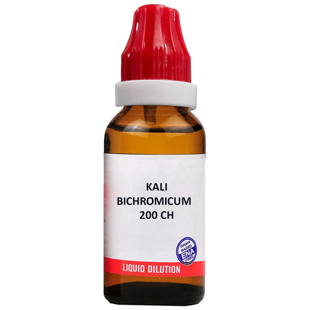 Bjain Kali Bichromicum Dilution 200 CH bottle of 12 ml Dilution