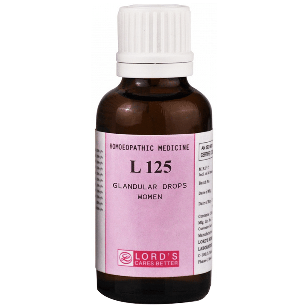 Lord's L 125 Glandular Women Drop bottle of 30 ml Drop Lord's L 125 Glandular Women Drop bottle of 30 ml Drop