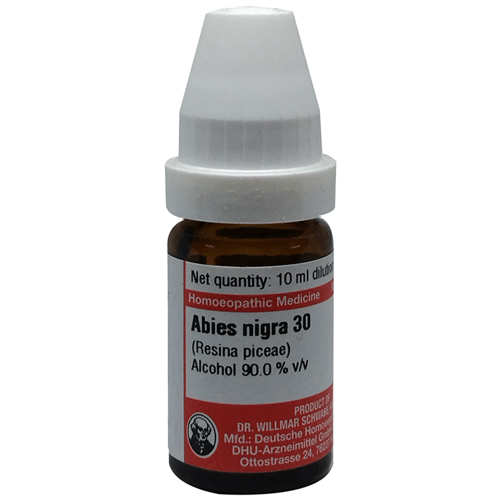Dr Willmar Schwabe Germany Abies Nigra Dilution 30 bottle of 10 ml Dilution