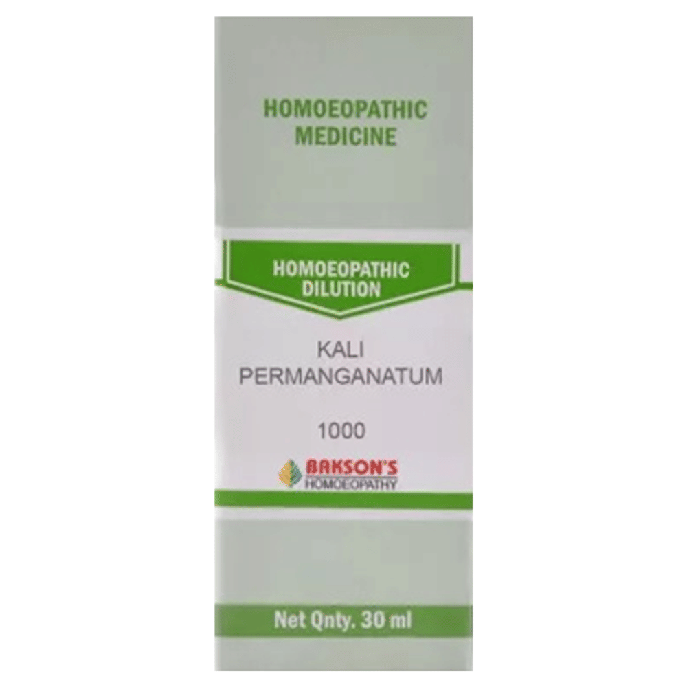 Bakson's Homeopathy Kali Permanganatum Dilution 1000 CH bottle of 30 ml Dilution