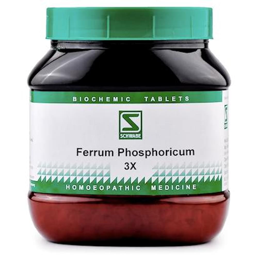 Dr Willmar Schwabe India Ferrum Phosphoricum Biochemic Tablet 3X bottle of 550 gm Biochemic Tablet