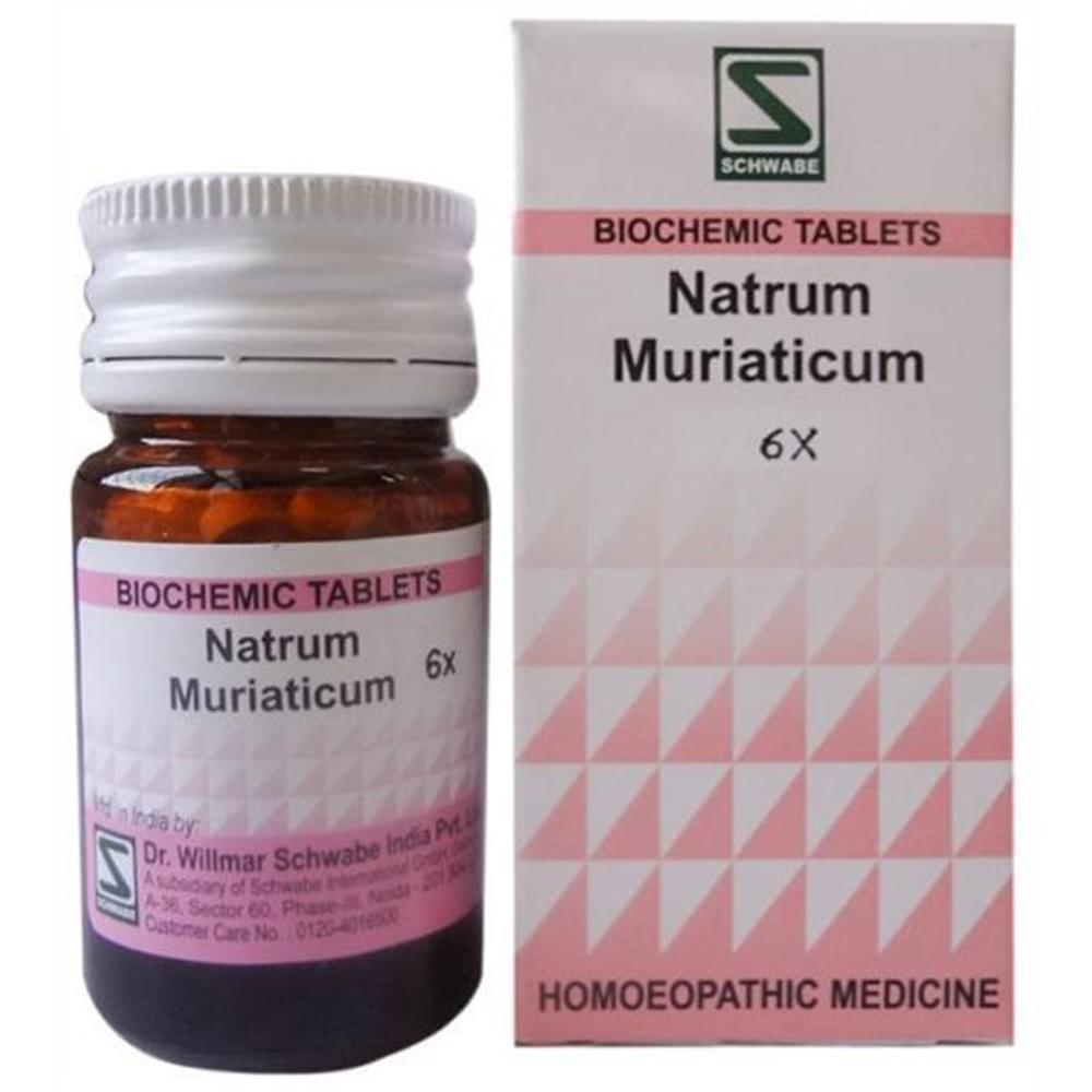 Dr Willmar Schwabe India Natrum Muriaticum Biochemic Tablet 6X bottle of 550 gm Biochemic Tablet