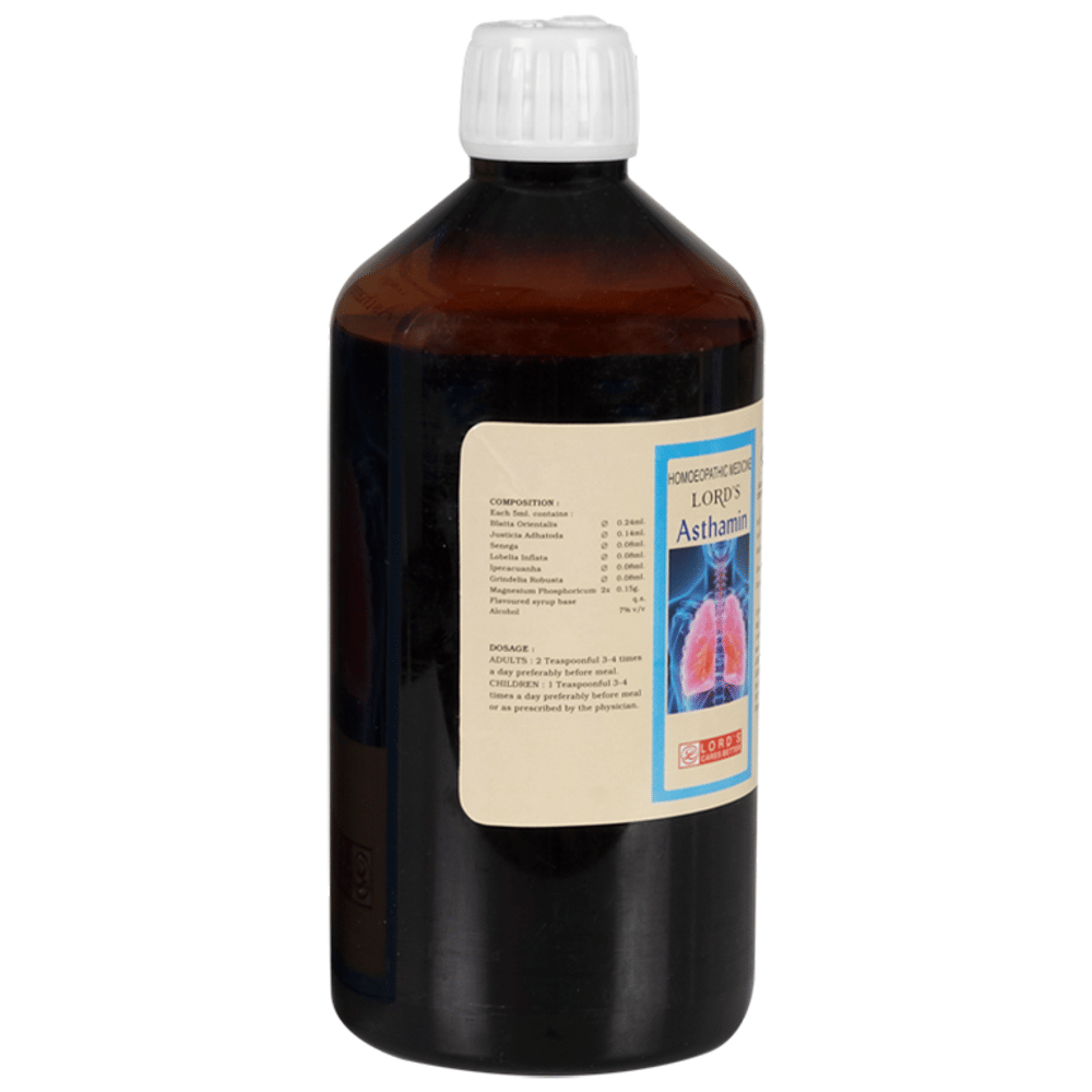 Lord's Asthamin Syrup bottle of 450 ml Syrup Lord's Asthamin Syrup bottle of 450 ml Syrup
