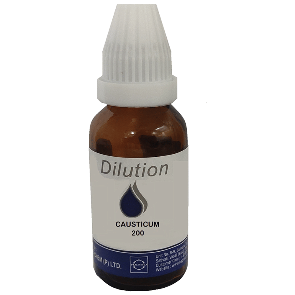 Hapro Causticum Dilution 200 bottle of 30 ml Dilution