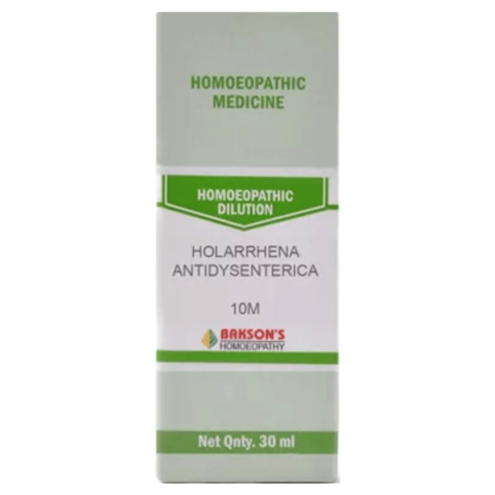Bakson's Homeopathy Holarrhena Antidysenterica Dilution 10M bottle of 30 ml Dilution