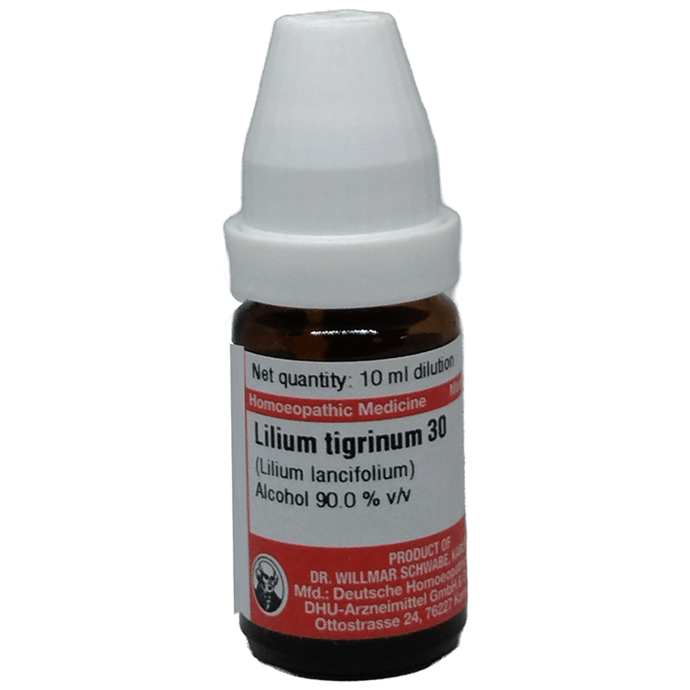 Dr Willmar Schwabe Germany Lilium Tigrinum (Lilium Lancifolium) Dilution 30 bottle of 10 ml Dilution