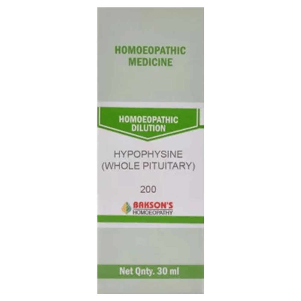 Bakson's Homeopathy Hypophysine (Whole Pituitary) Dilution 200 bottle of 30 ml Dilution