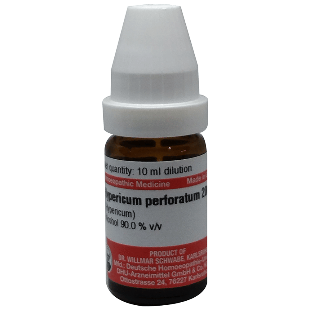 Dr Willmar Schwabe Germany Hypericum Perforatum Dilution 200 bottle of 10 ml Dilution