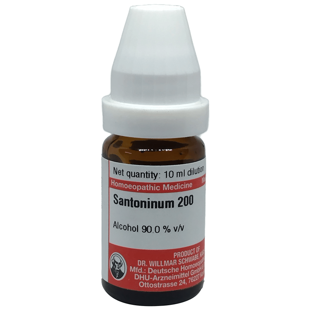Dr Willmar Schwabe Germany Santoninum Dilution 200 bottle of 10 ml Dilution