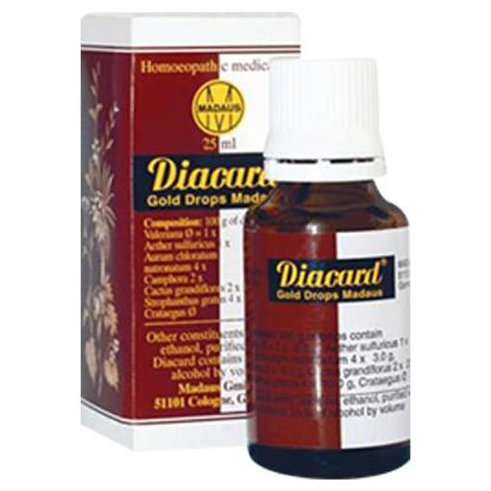 ADEL Diacard Gold Madaus Drop Homeopathic Medicine bottle of 25 ml Drop