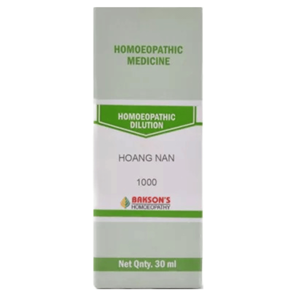 Bakson's Homeopathy Hoang Nan Dilution 1000 CH bottle of 30 ml Dilution