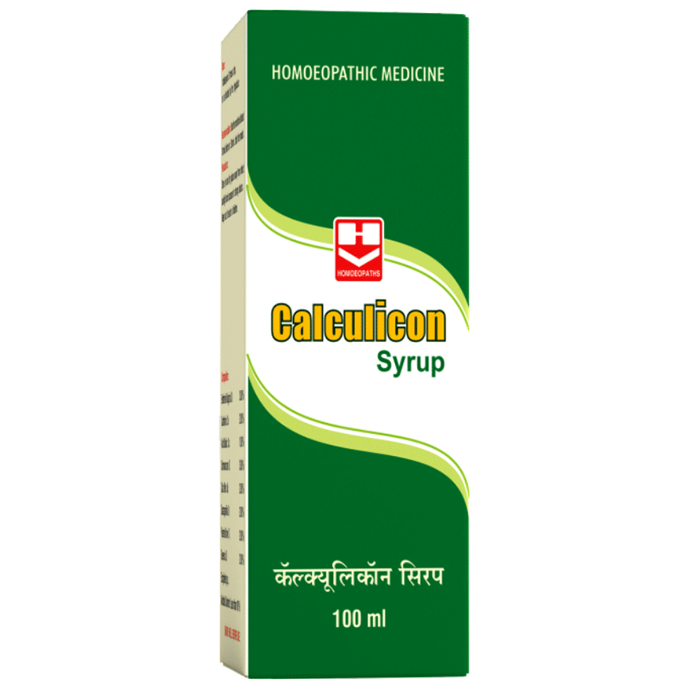 Homeopaths Calculicon Syrup bottle of 200 ml Syrup