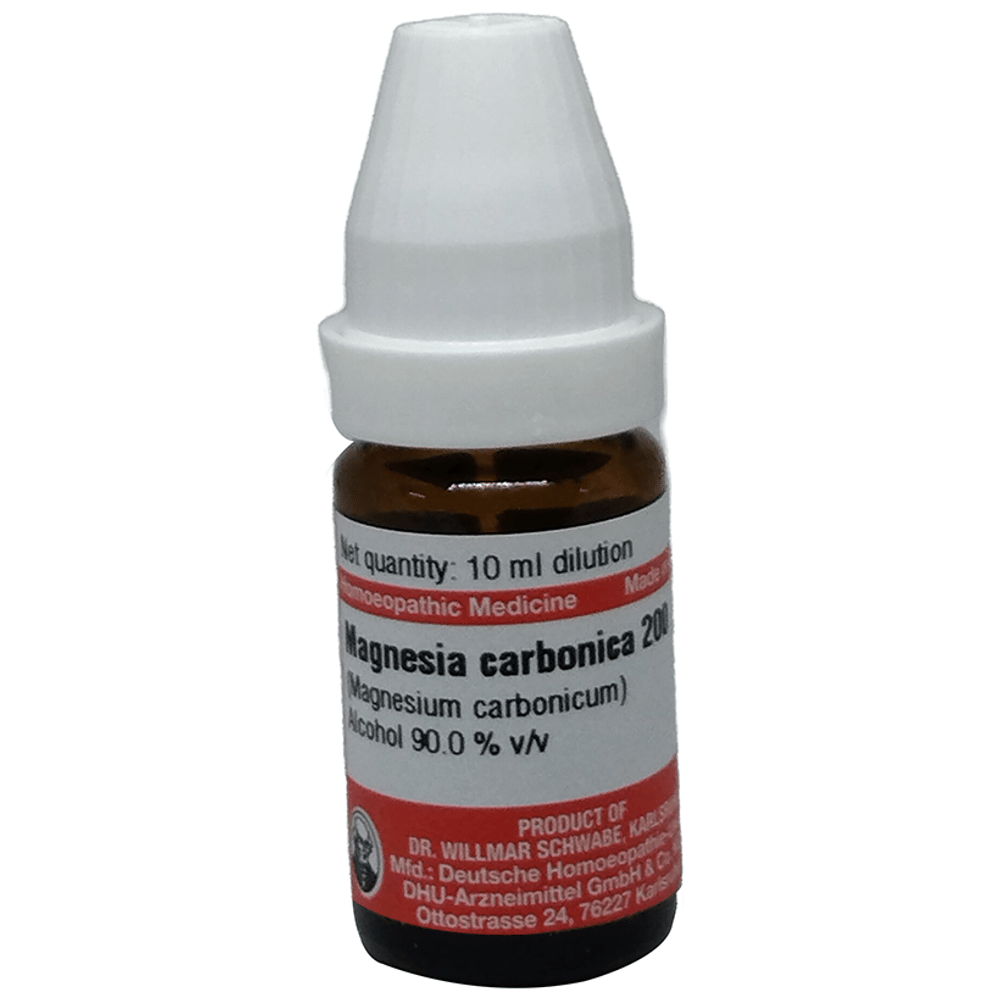 Dr Willmar Schwabe Germany Magnesia Carbonica (Magnesium Carbonicum) Dilution 200 bottle of 10 ml Dilution