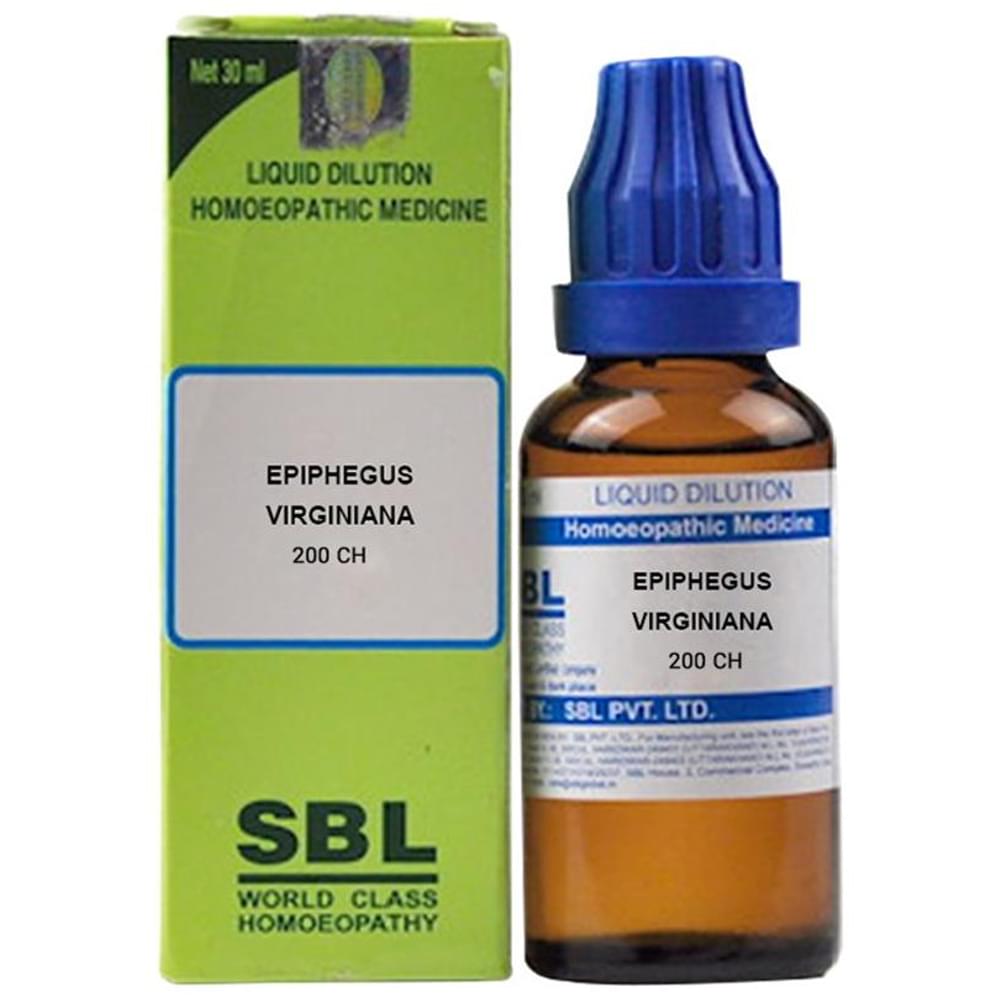 SBL Epiphegus Virginiana Dilution 200 CH bottle of 30 ml Dilution