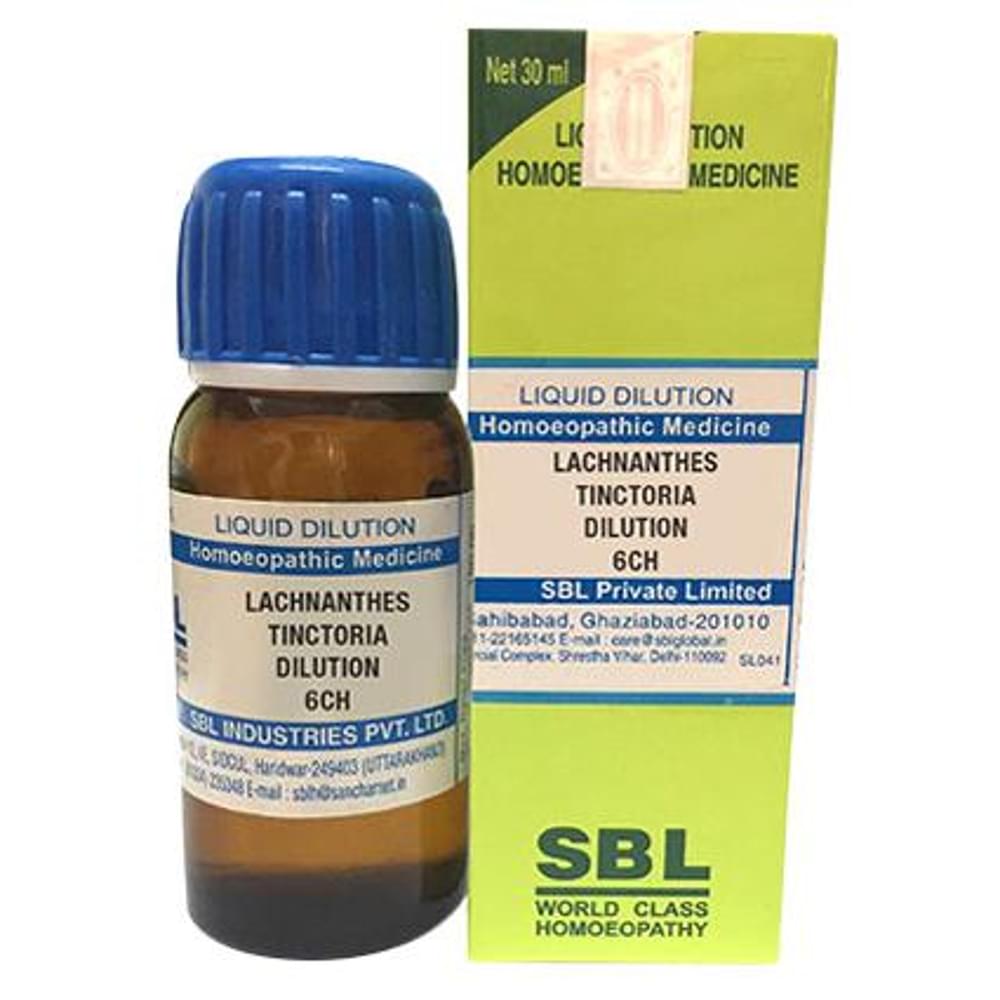 SBL Lachnanthes Tinctoria Dilution 6 CH bottle of 30 ml Dilution