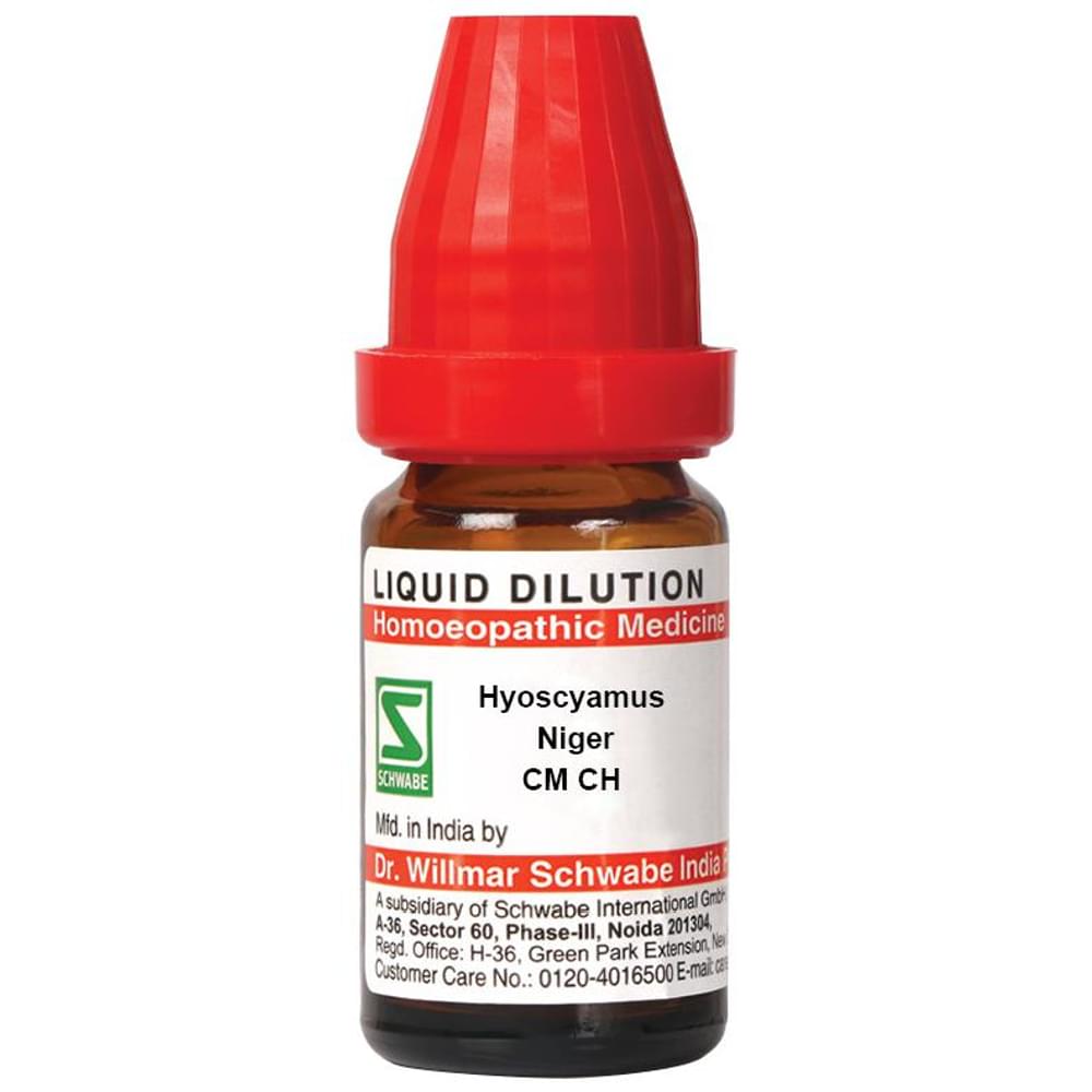 Dr Willmar Schwabe India Hyoscyamus Niger Dilution CM CH bottle of 10 ml Dilution