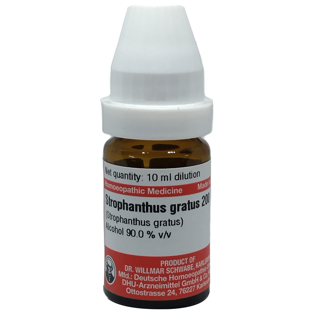 Dr Willmar Schwabe Germany Strophanthus Gratus Dilution 200 bottle of 10 ml Dilution