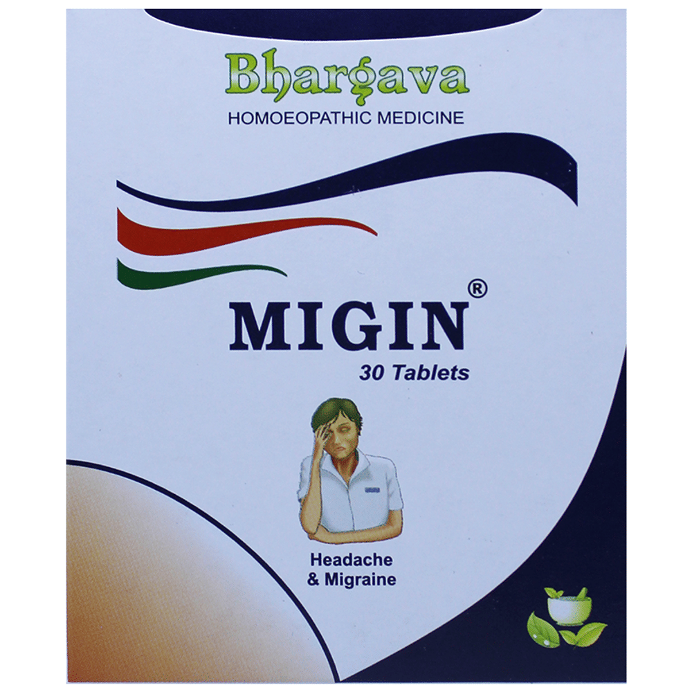 Bhargava Migin Tablet box of 30 tablets