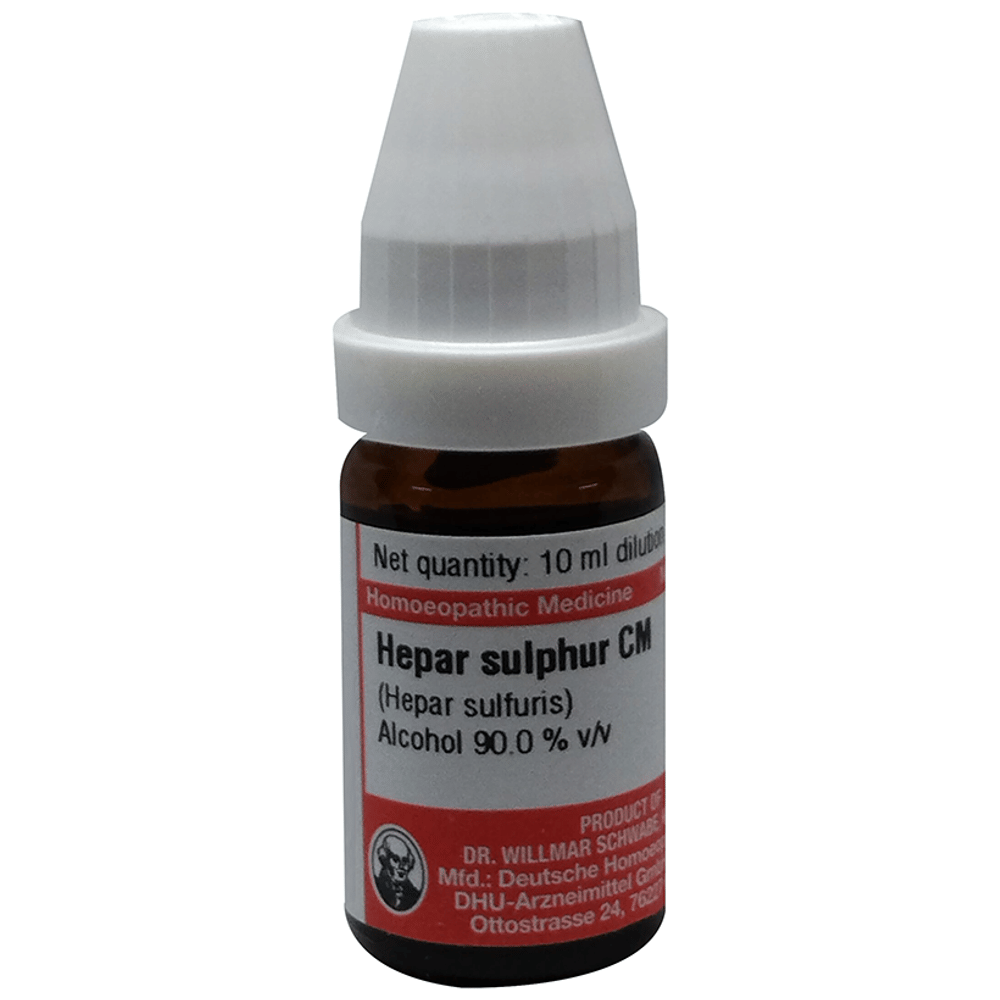 Dr Willmar Schwabe Germany Hepar Sulphur Dilution CM bottle of 10 ml Dilution