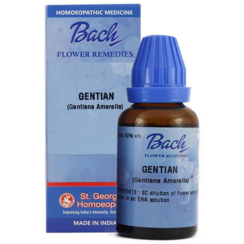 St. George‚Äôs Bach Flower Gentian 6 CH bottle of 100 ml Dilution