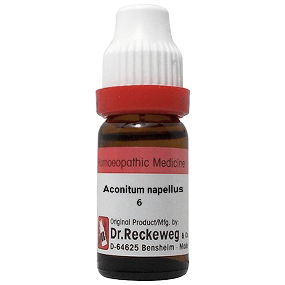 Dr. Reckeweg Aconitum Napellus Dilution 6 CH bottle of 11 ml Dilution