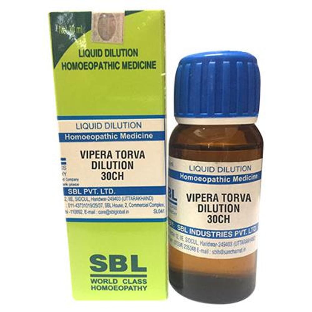 SBL Vipera Torva Dilution 30 CH bottle of 30 ml Dilution