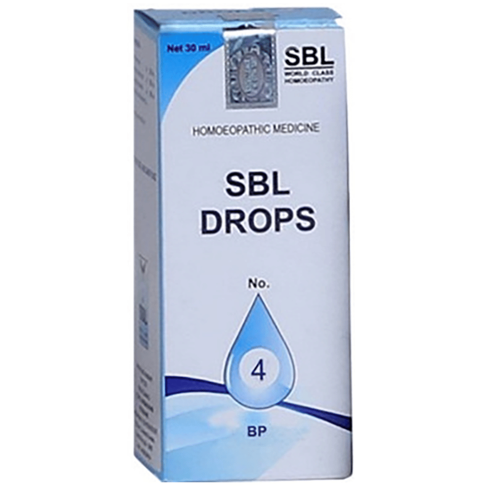 SBL Drops No. 4 (For BP) bottle of 30 ml Drop