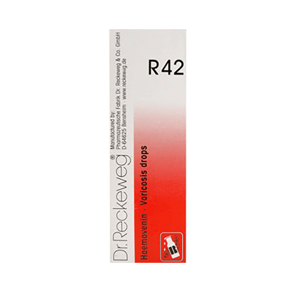Combo Pack of Dr. Reckeweg R42 Varicosis Drop (22ml) & SBL Calcarea Fluorica Biochemic Tablet 6X (25gm) combo pack of 2 units