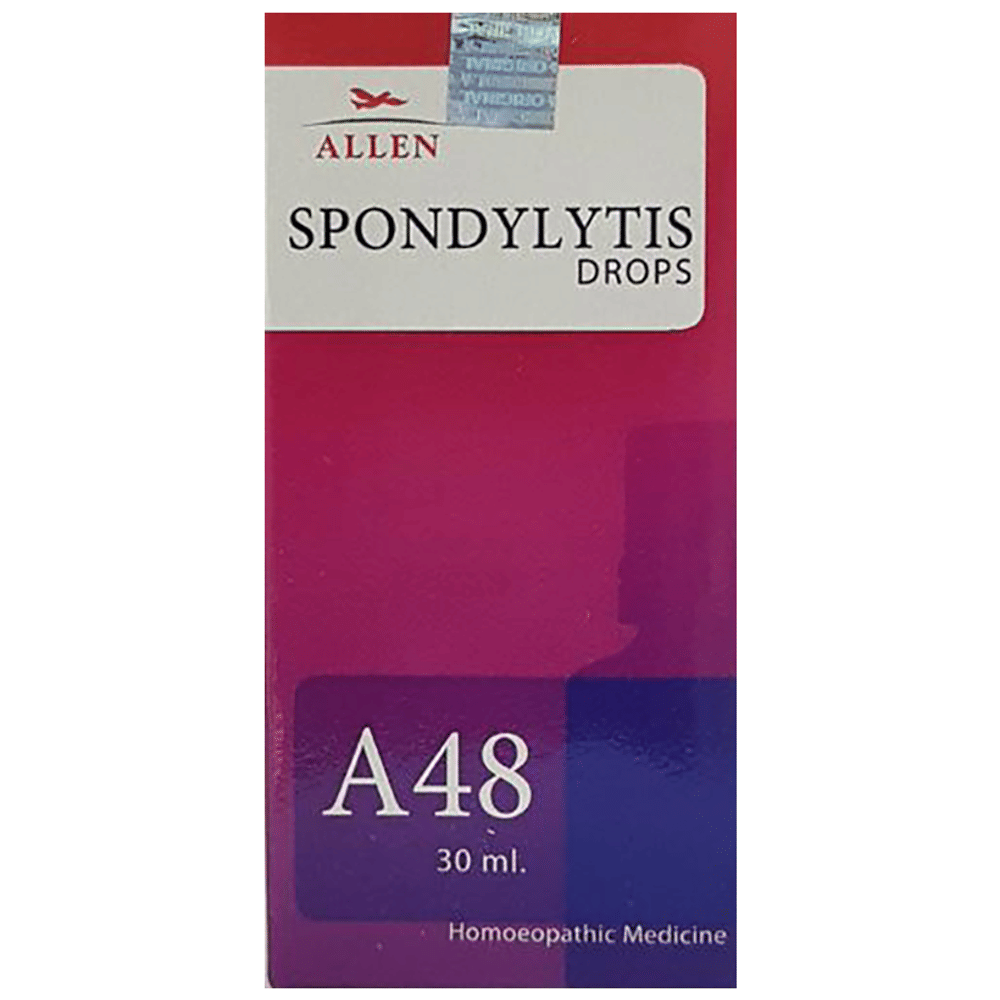 Allen A48 Spondylytis Drop bottle of 30 ml Drop Allen A48 Spondylytis Drop bottle of 30 ml Drop