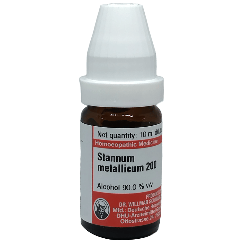 Dr Willmar Schwabe Germany Stannum Metallicum Dilution 200 bottle of 10 ml Dilution
