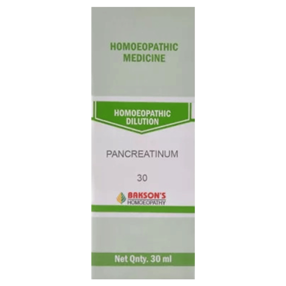 Bakson's Homeopathy Pancreatinum Dilution 30 bottle of 30 ml Dilution