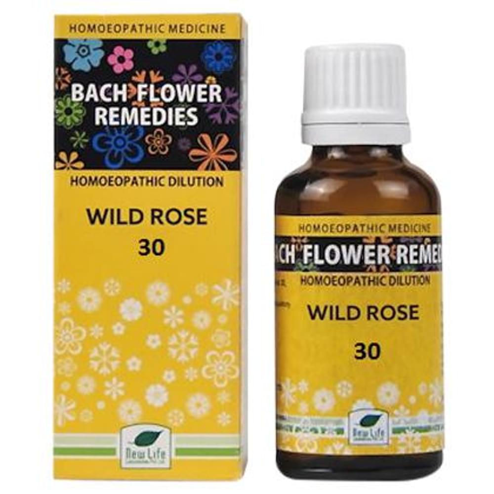 New Life Bach Flower Wild Rose 30 bottle of 30 ml Dilution