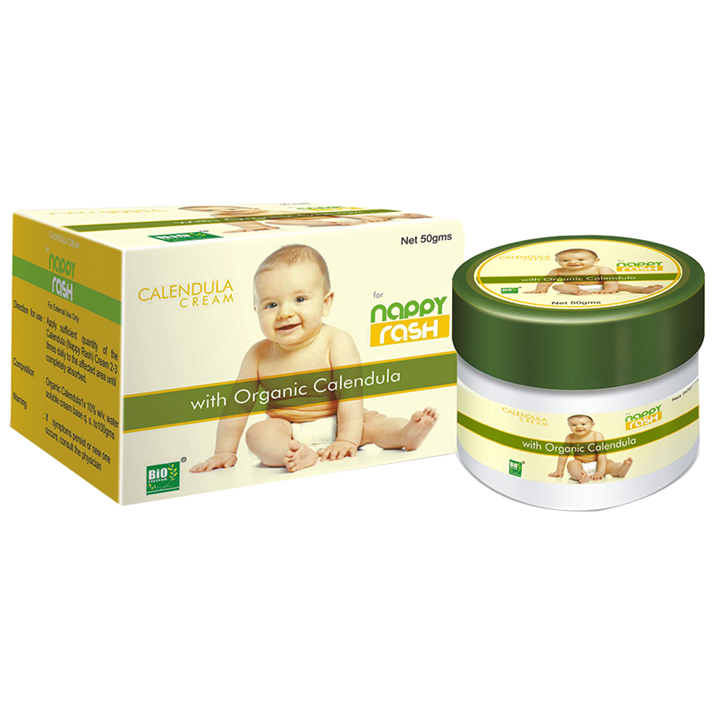 Bio India Calendula Nappy Rash Cream jar of 50 gm Cream