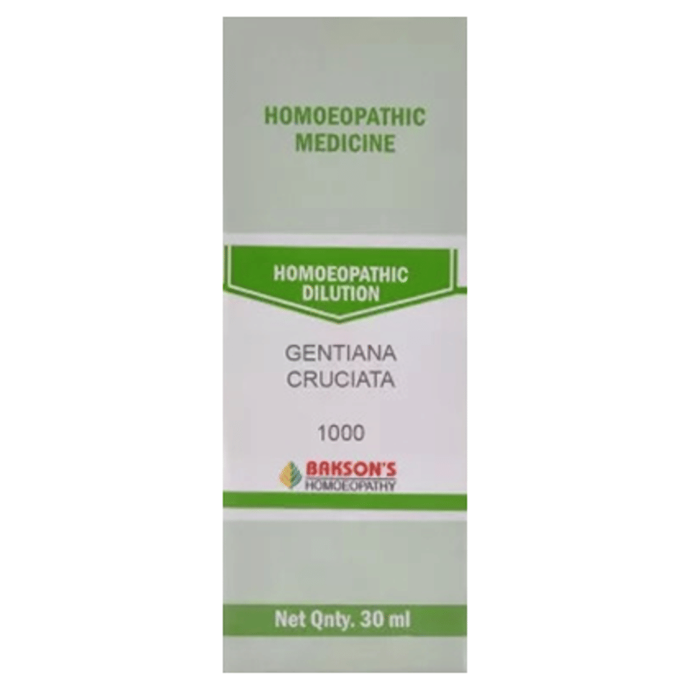 Bakson's Homeopathy Gentiana Cruciata Dilution 1000 CH bottle of 30 ml Dilution