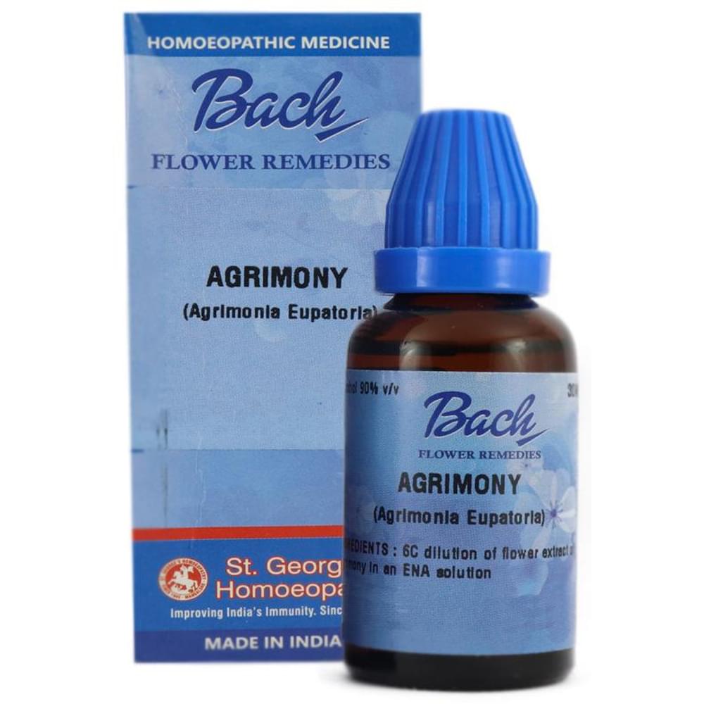 St. George‚Äôs Bach Flower Agrimony 6 CH bottle of 30 ml Dilution