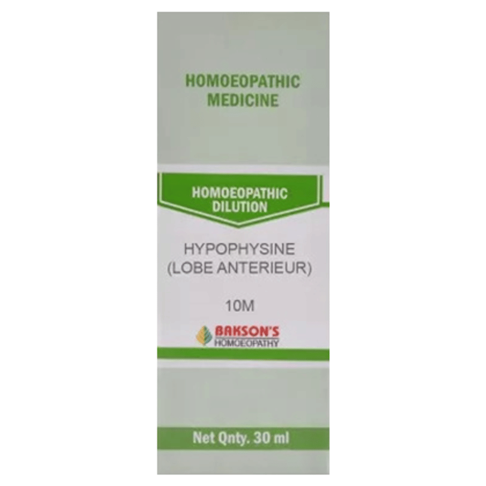 Bakson's Homeopathy Hypophysine (Lobe Anterieur) Dilution 10M bottle of 30 ml Dilution