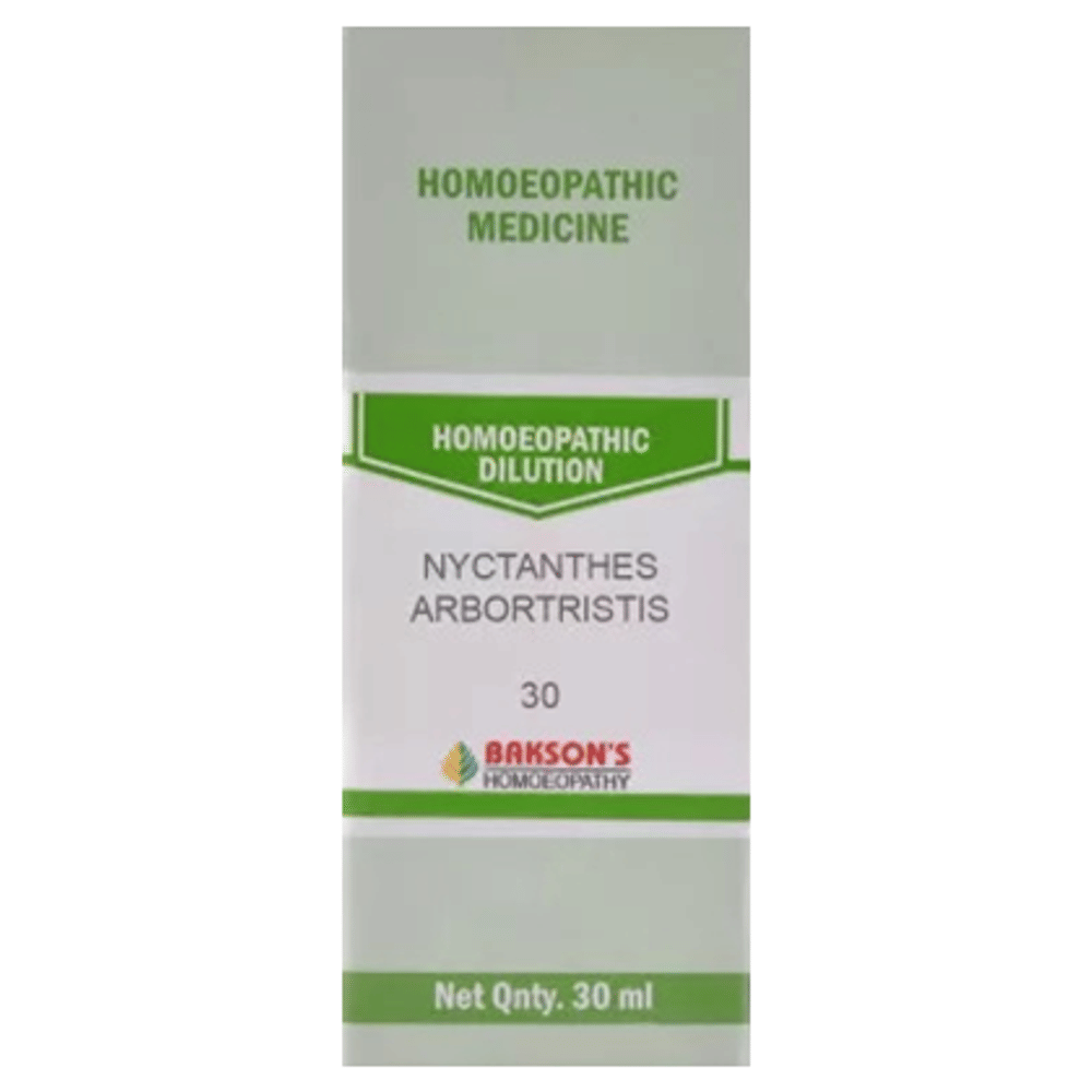 Bakson's Homeopathy Nyctanthes Arbortristis Dilution 30 bottle of 30 ml Dilution