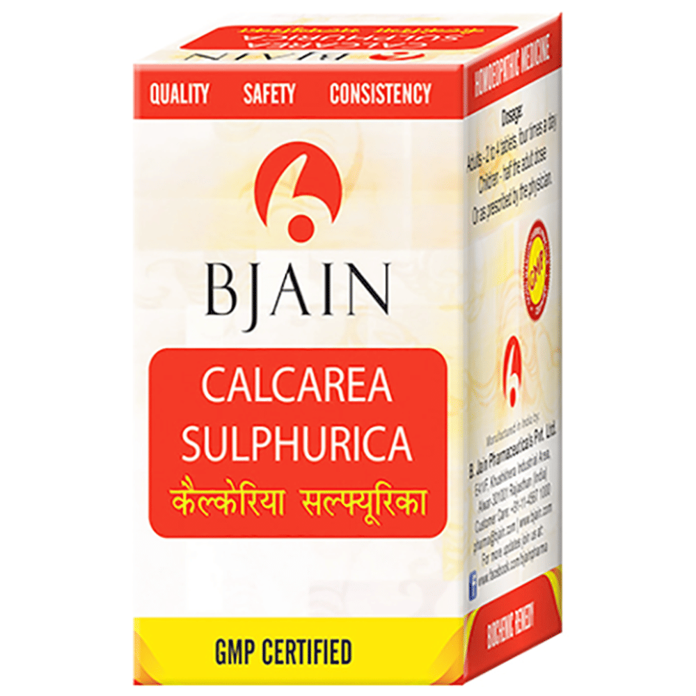 Bjain Calcarea Sulphurica Biochemic Tablet 3X bottle of 25 gm Biochemic Tablet