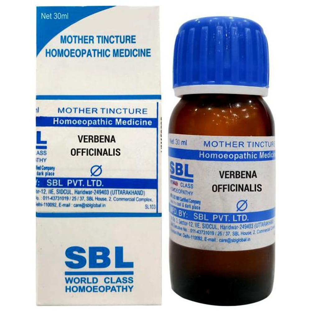 SBL Verbena Officinalis Mother Tincture Q bottle of 30 ml Mother Tincture