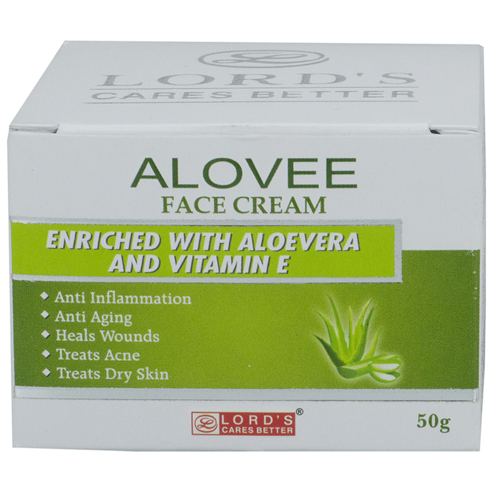 Lord's Alovee Face Cream jar of 50 gm Cream