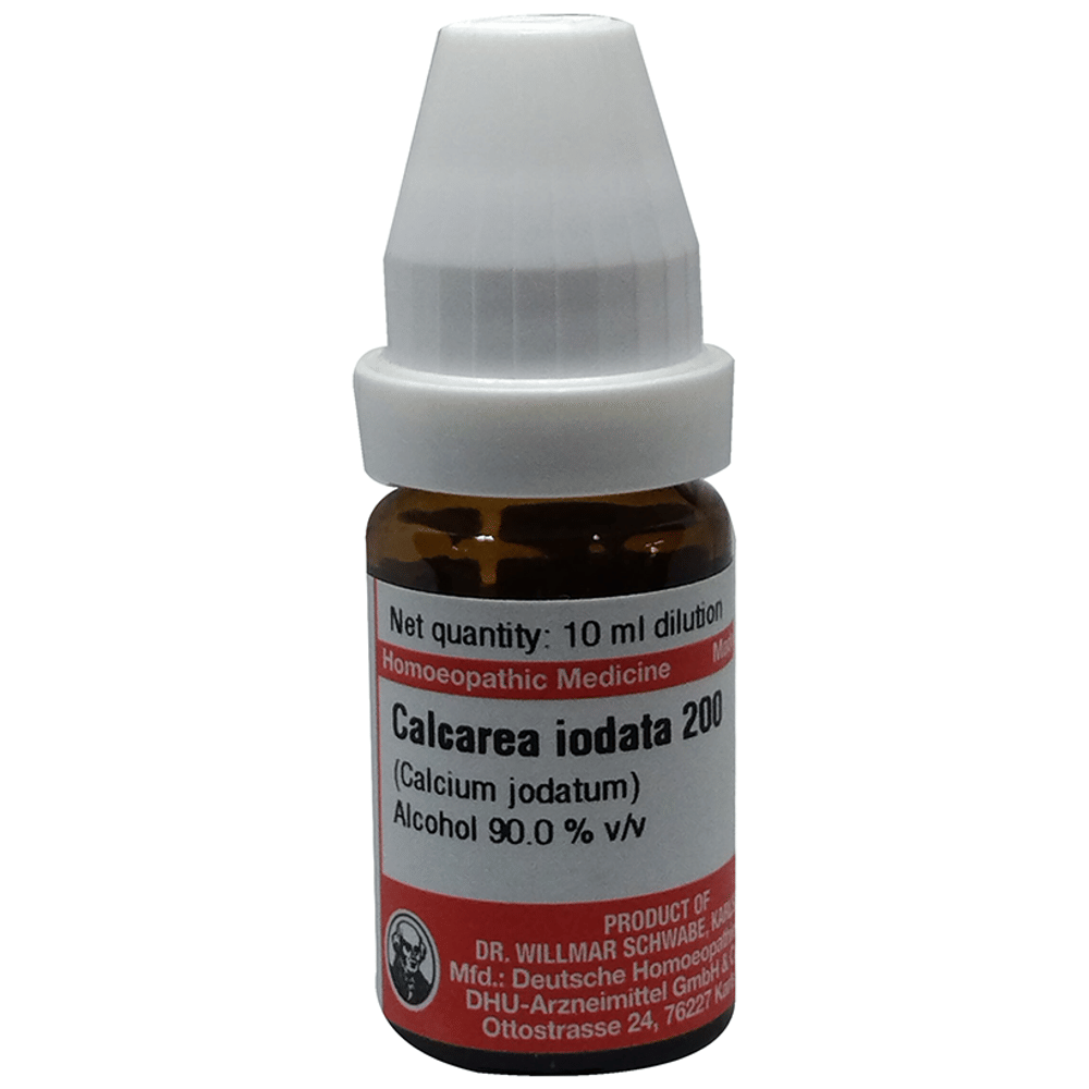Dr Willmar Schwabe Germany Calcarea Iodata Dilution 200 bottle of 10 ml Dilution