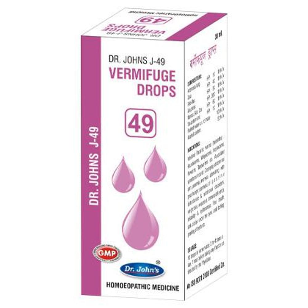 Dr. Johns J-49 Vermifuge Drop bottle of 30 ml Drop Dr. Johns J-49 Vermifuge Drop bottle of 30 ml Drop
